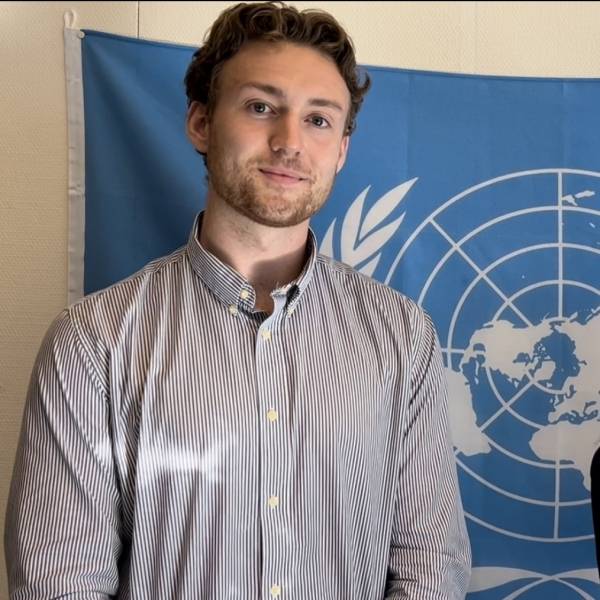 Thomas Aarheim, president i FN-studentene i Norge. Foto: Privat